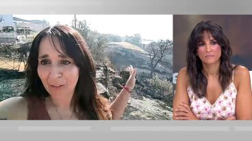 Una vecina de Piedralaves, &Aacute;vila, agradece a la UME por salvar su casa 