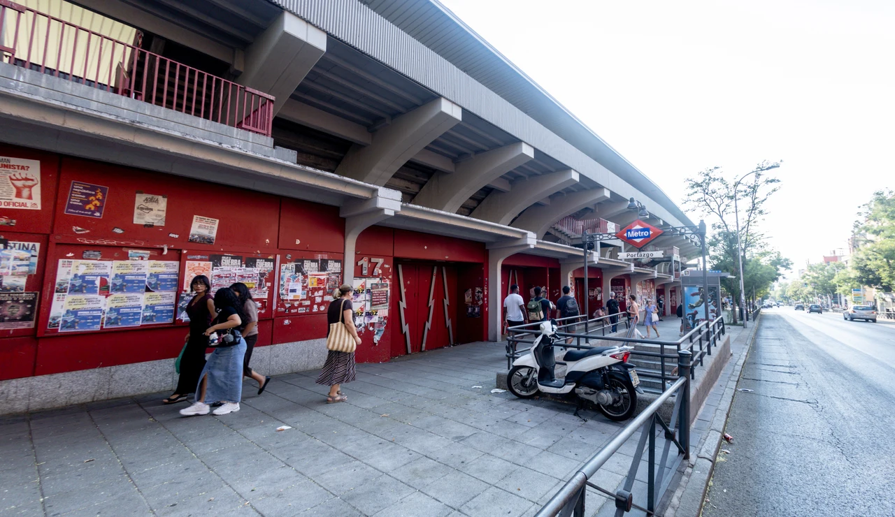 Los exteriores del Estadio de Vallecas