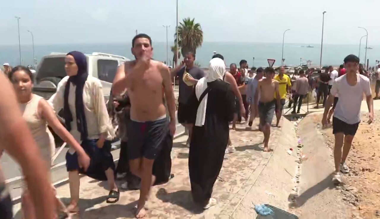Llegada de migrantes a Ceuta