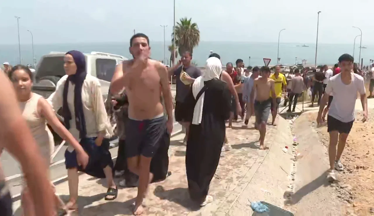 Llegada de migrantes a Ceuta
