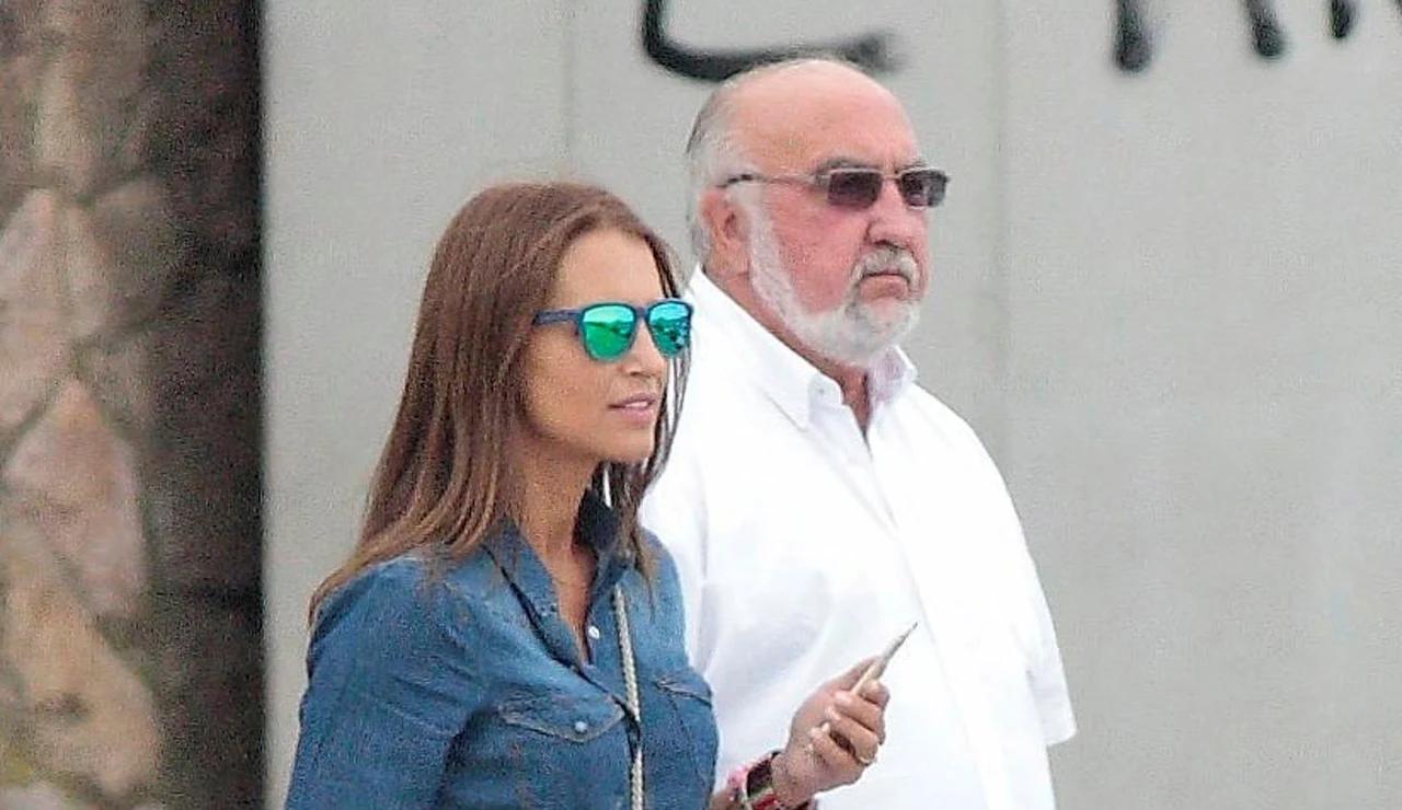Paula Echevarría con su padre, Luis Echevarría Muñiz