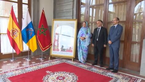  La c&oacute;nsul de Marruecos en Canarias se despide en la celebraci&oacute;n del 27&ordm; aniversario de la llegada al torno de Mohamed VI