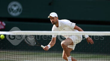 Djokovic durante Wimbledon 2026