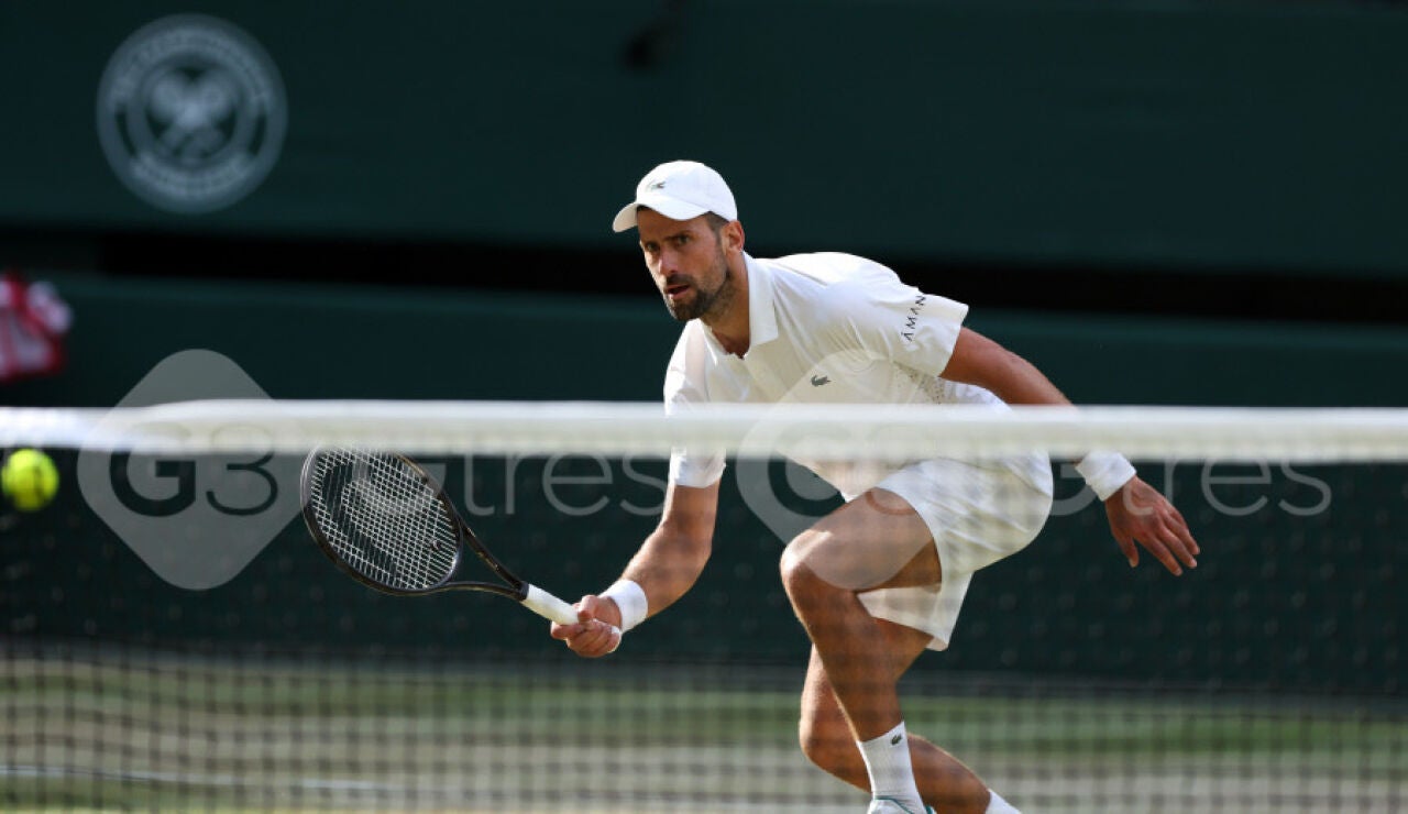 Djokovic durante Wimbledon 2026