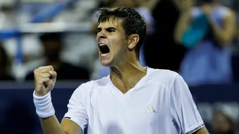 Rafa Jódar celebra su victoria ante Alejandro Tabilo Rafa Jódar celebra su victoria ante Alejandro Tabilo