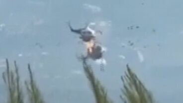 Imagen del accidente de helic&oacute;pteros en Grecia