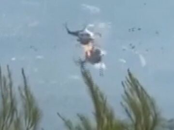 Imagen del accidente de helic&oacute;pteros en Grecia