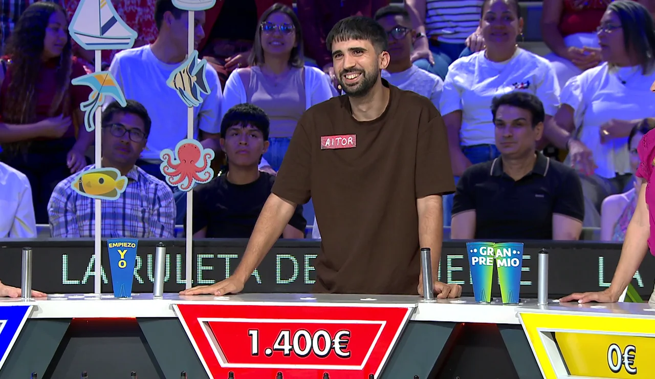 ¡De pura casualidad! Aitor se lleva un panel de 1.400 euros