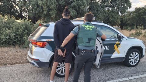 El joven detenido de 27 a&ntilde;os como presunto autor de un delito de incendio agr&iacute;cola en la carretera SA-305;
