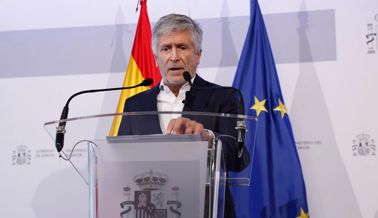 Imagen del ministro de Interior, Fernando Grande-Marlaska