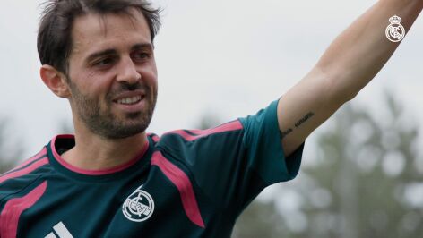 Bernardo Silva, en Valdebebas