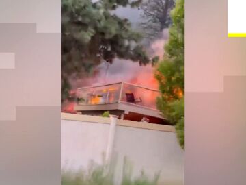 El fuego avanza sin control en Washington.