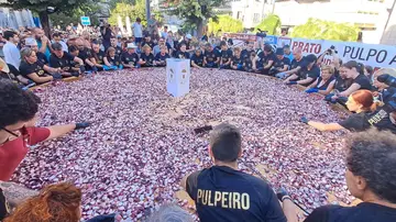 Imagen de la tapa de pulpo en O Carballiño Imagen de la tapa de pulpo en O Carballiño