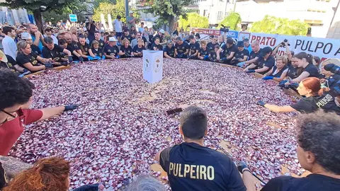 Imagen de la tapa de pulpo en O Carballiño Imagen de la tapa de pulpo en O Carballiño