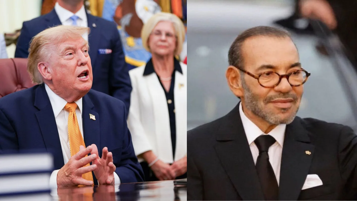 Imagen de Donald Trump, presidente de EEUU, y Mohamed VI, rey de Marruecos Imagen de Donald Trump, presidente de EEUU, y Mohamed VI, rey de Marruecos