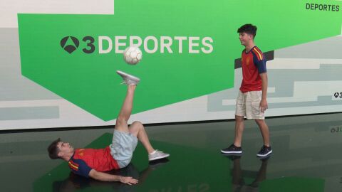 Diego Piquera y Sergio Sancho, en el plat&oacute; de Antena 3 Noticias