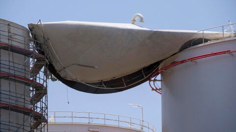 Imagen del tanque en el que se ha producido la explosi&oacute;n