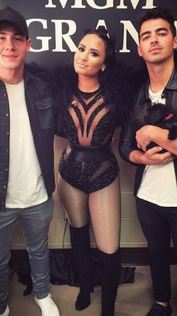 Nick Jonas, Demi Lovato y Joe Jonas