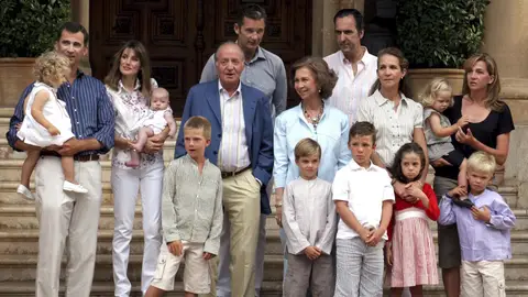 La familia real al completo en Marivent La familia real al completo en Marivent