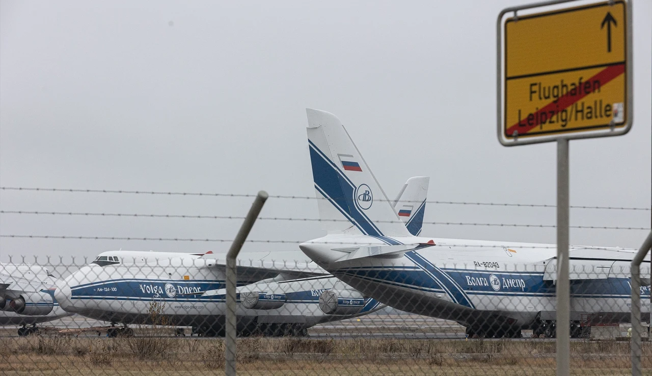 El aeropuerto de Leipzig, Alemania