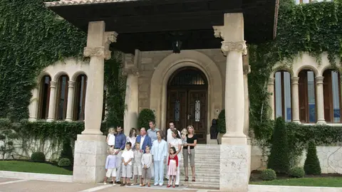 La familia real al completo en Marivent La familia real al completo en Marivent
