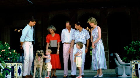 Visita de los príncipes de Gales (Carlos y Diana) en Marivent