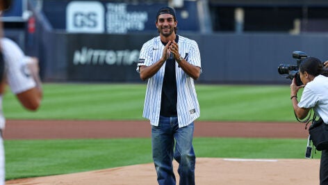 Ferran Torres, en el Yankee Stadium