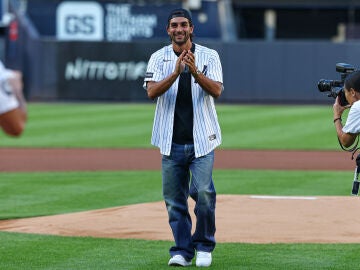 Ferran Torres, en el Yankee Stadium Ferran Torres, en el Yankee Stadium