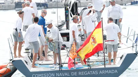 El rey Felipe VI en el Hispania del Real Club Náutico de Palma El rey Felipe VI en el Hispania del Real Club Náutico de Palma