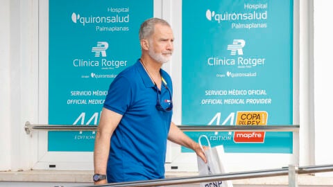 El rey Felipe VI llegando al Real Club Náutico de Palma