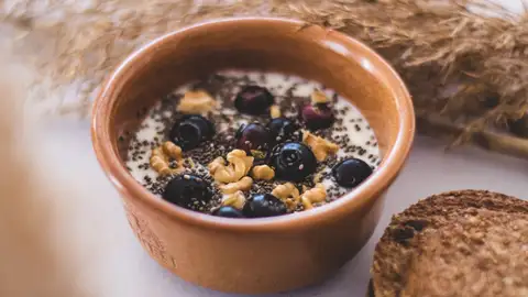 Yogur con semillas de chía Yogur con semillas de chía