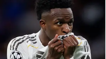 Vinicius Jr en una publicación en su cuenta junto a la del Real Madrid en Instagram. Vinicius Jr en una publicación en su cuenta junto a la del Real Madrid en Instagram.