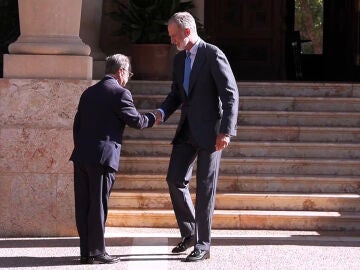 El rey Felipe VI y el presidente de Ceuta