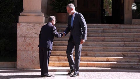 El rey Felipe VI y el presidente de Ceuta