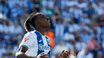 Yan Diomande, en un partido con el Legan&eacute;s el 24 de mayo de 2025