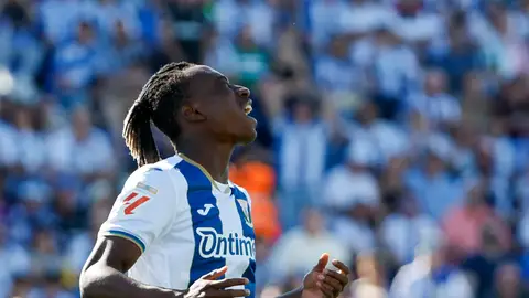Yan Diomande, en un partido con el Leganés el 24 de mayo de 2025 Yan Diomande, en un partido con el Leganés el 24 de mayo de 2025