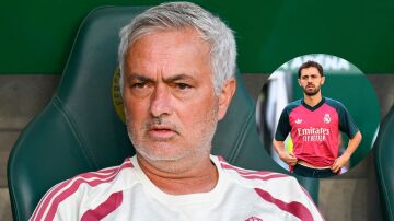 Mourinho y Bernardo Silva