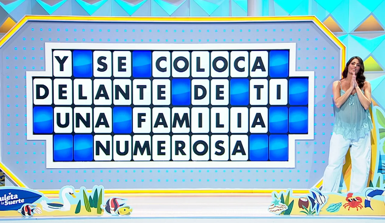 Laura Moure en La ruleta de la suerte
