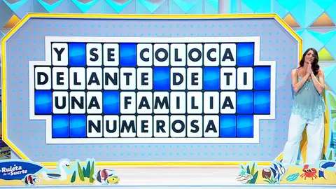 Laura Moure en La ruleta de la suerte Laura Moure en La ruleta de la suerte