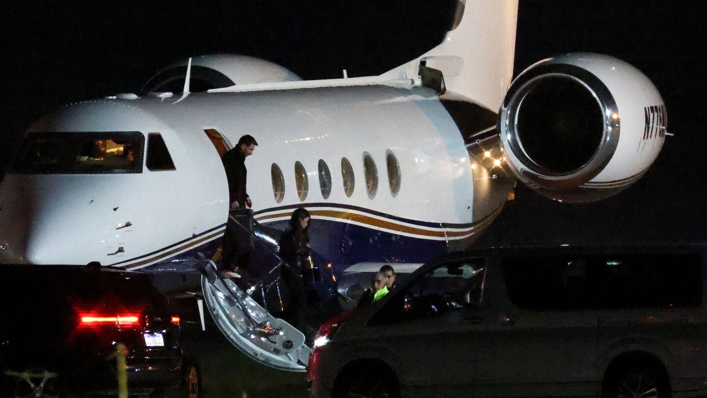 Messi, a su llegada a Argentina
