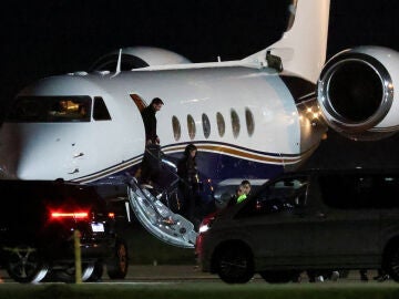 Messi, a su llegada a Argentina