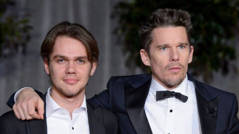 Ellar Coltrane y Ethan Hawke