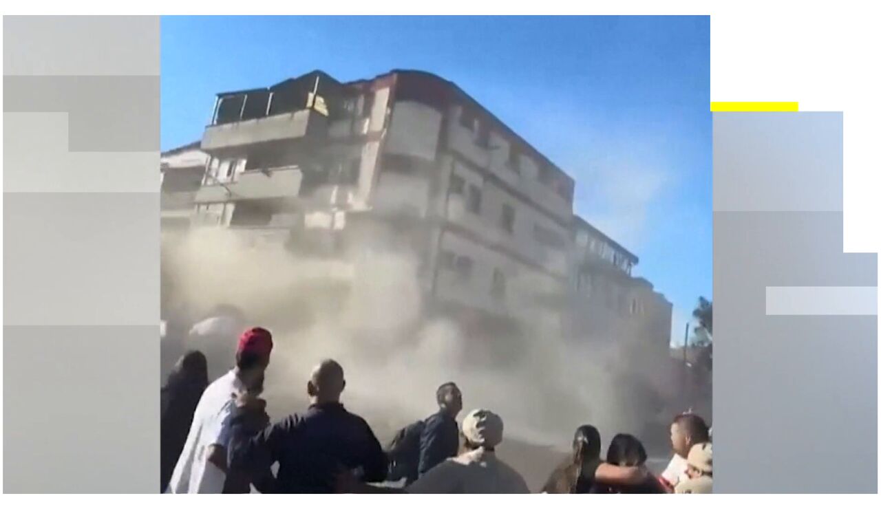 Un edificio se derrumba en Pereira tras el terremoto en Colombia