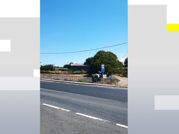 Imagen de la carretera que separa Beil&aacute;s de Lal&iacute;n 