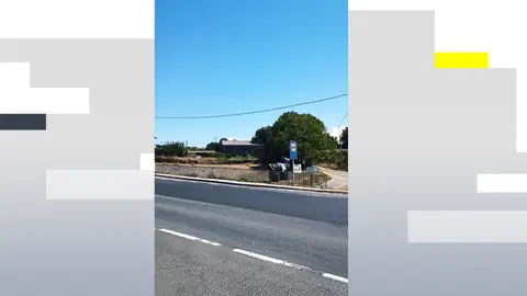 Imagen de la carretera que separa Beilás de Lalín Imagen de la carretera que separa Beilás de Lalín