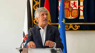 El ministro del Interior, Fernando Grande-Marlaska, atiende a los medios de comunicación El ministro del Interior, Fernando Grande-Marlaska, atiende a los medios de comunicación