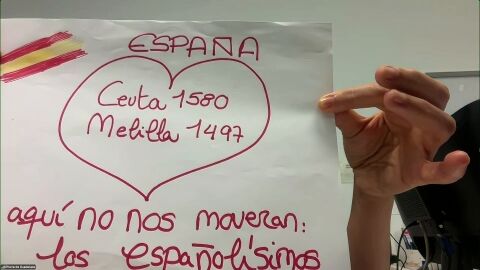 Cartel de Guadalupe, una sanitaria ceut&iacute; indignada.
