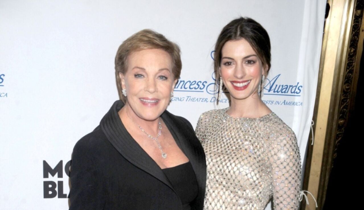 Julie Andrews y Anne Hathaway