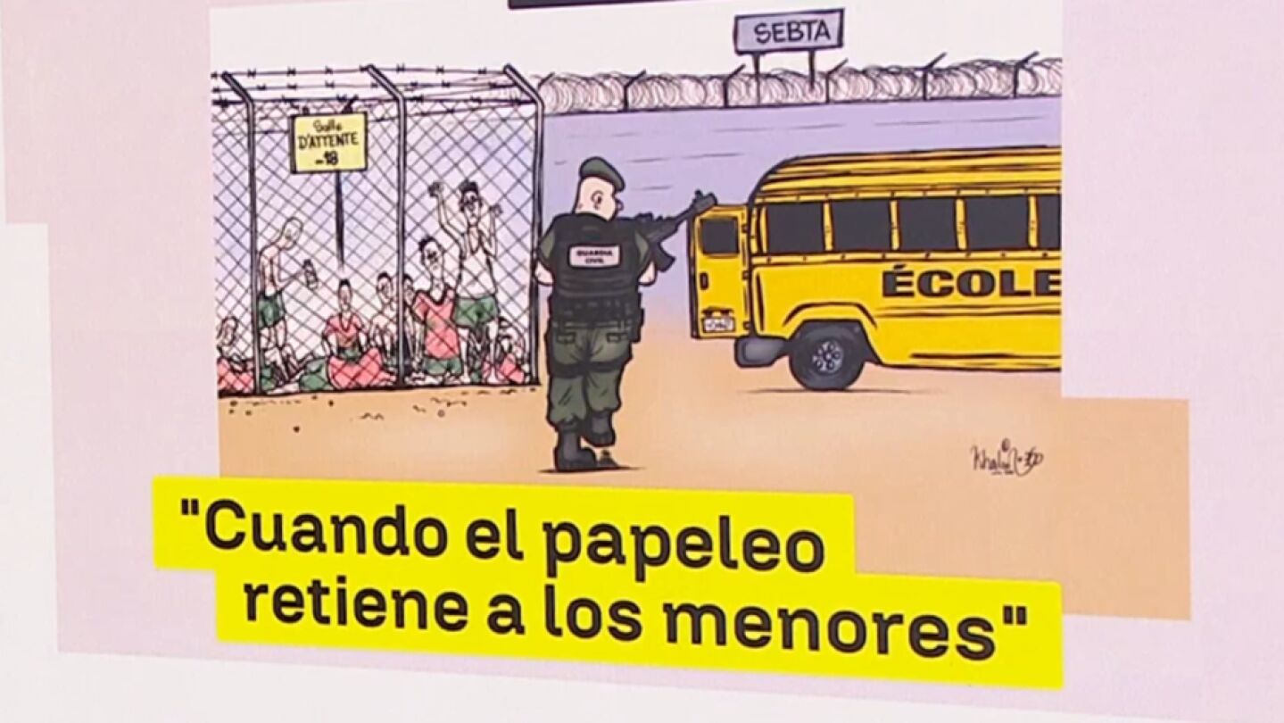Vi&ntilde;eta de Marruecos: "Cuando el papeleo retiene a los menores"