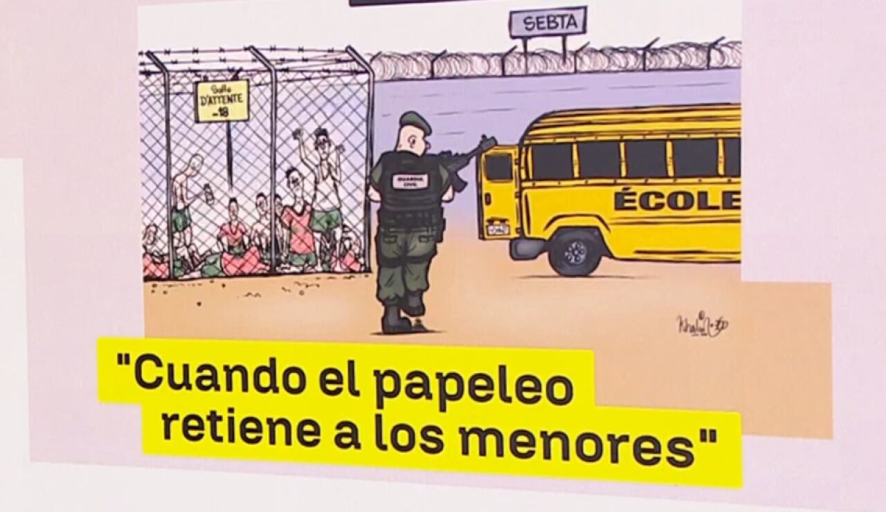 Vi&ntilde;eta de Marruecos: "Cuando el papeleo retiene a los menores"